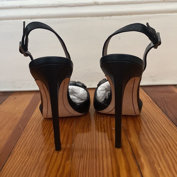 NIB Sam Edelman Black Mark Slingback Heels - Picture 5 of 5